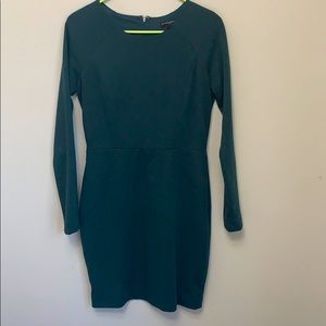 Forest Green Long Sleeve Banana Republic Dress